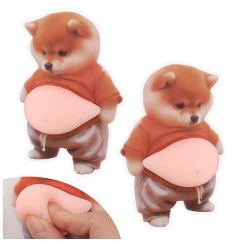 3D Shiba Inu Dog Belly Car Stickers,Soft Car Door Edge Guards for Avoiding Collisions and Cars Decorations,Self-Adhesive Cute Automotive Decals as Cars Door Edge Protector (Shiba Inu Dog)