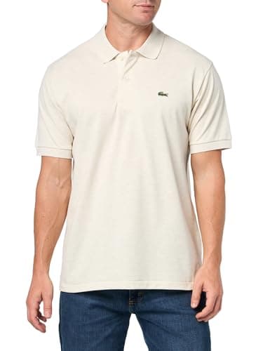 Lacoste Men's Original L.12.12 Heathered Petit Piqué Cotton Polo Shirt, Moon Chine, X-Large
