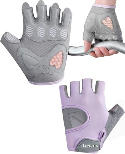 Jaffick Workout Gloves for Women Lightweight | Breathable Fitness Gloves with Non-Slip Grip for Gym, Weightlifting, Cycling and Training
