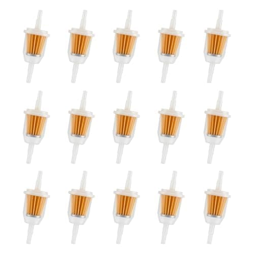 15 PCS Inline Fuel Filter for Lawn Mower Small Engine