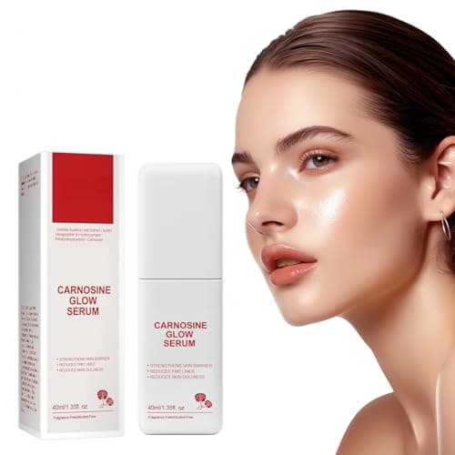 Carnosine Glow Serum 1.35 Fl Oz – Hydrating Facial Serum with Centella Asiatica & Peptides, Supports Skin Barrier, Smooths Fine Lines, Improves Texture, Fragrance-Free, Alcohol-Free