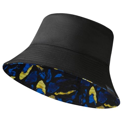 UVSAI UPF 50+ Reversible Foldable Sun Bucket Hat for Hiking Fishing Beach Safari Men Women