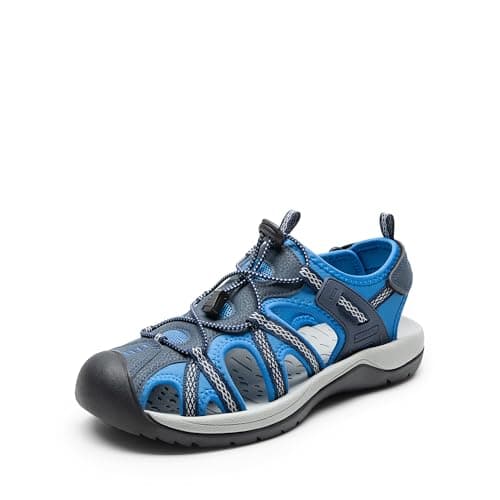 DREAM PAIRS Men's Sandals Hiking Water Sport Athletic Beach Outdoor Comfortable Casual Closed Toe Summer Sandal Shoes,Size 6.5,Navy,DMUMST2505
