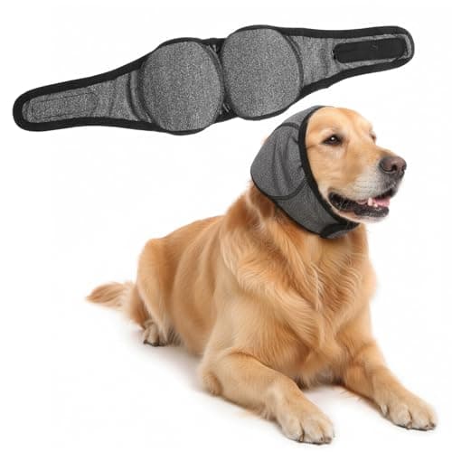 Ocapind No Shake Ear Wrap Ears Cover Dog Ear Muffs Waterproof Snoods Head Protector Sleeves Pet Ears Caps for Dogs Head Bathing Grooming Thunder Pointy Tight Fit