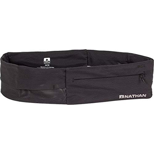 Nathan Zipster Running Belt for Men and Women, Bounce Free Waist Pack, Running Fanny Pack Women, Pockets with Zippers, Fits All iPhones