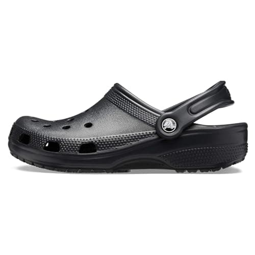 Crocs Unisex-Adult Classic Clog, Black, 9 Women/7 Men
