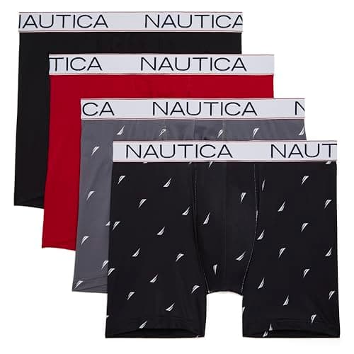 Nautica Men's 4 Pack Micro Boxer Briefs