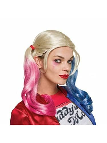 DC Villains Suicide Squad: Harley Quinn Wig for Adults by Rubies, Women's No Size