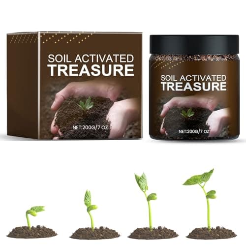Soil Activated Treasure, Premium Soil Activated Essence Flower Fertilizer, Activators for Raised Garden Beds, Potting Mix, Lawns（200g）