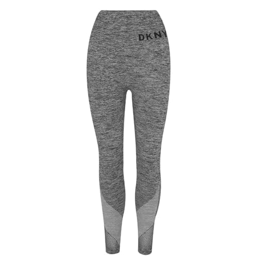 Sport High Waist Seamless Leggings, Heather Grey, Large