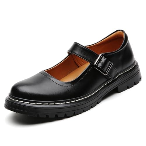 Mary Jane Shoes Women Platform Non-Slip Casual Dress Shoes Black 10