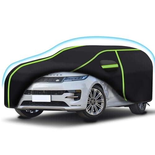 6 Layers Full Car Cover for 2013-2024 Land Rover Range Rover Sport,Waterproof All Weather PEVA New Materialsl Adding Cotton Protection with Door Zipper & Storage Bag