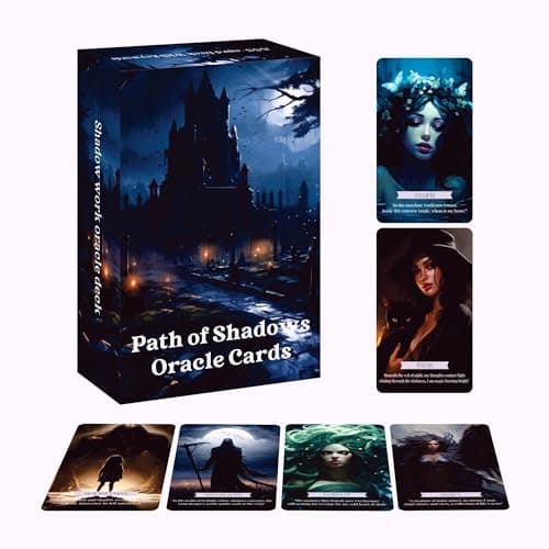 DRMEE Path of Shadows Oracle Cards, Shadow Path Oracle Deck, Messages Tarot Cards from Your, Oracle Cards for Beginners, Guiding You Through The Hidden Corners of Your Psyche
