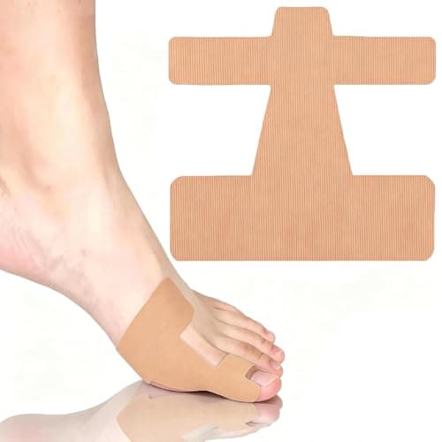 40 Pcs Pre-Cut Bunion Corrector Kinesiology Tap, Self-Adhesive Hallux Valgus Toe Strips for Men & Women, Elastic Breathable& Hypoallergenic Latex-Free Kinesiology Tape (Skin Color)