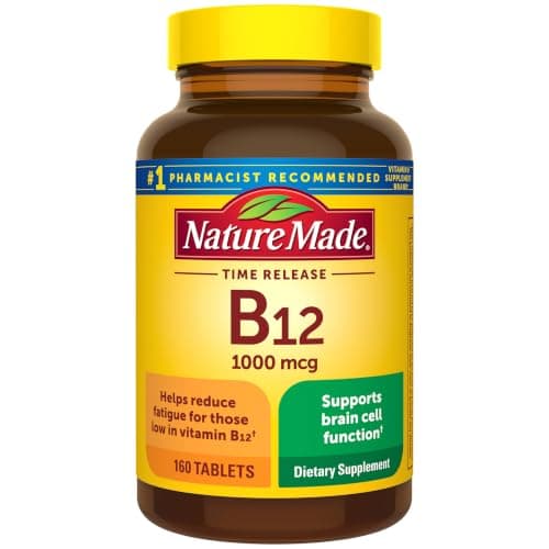Nature Made Vitamin B12 1000 mcg Time Release Tablets, 160 Tablets