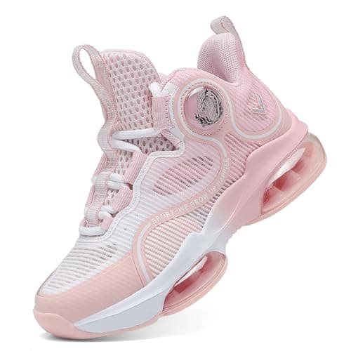 VITUOFLY Kids Basketball Shoes Boys Sneakers Girls Mid-top Sports Shoes