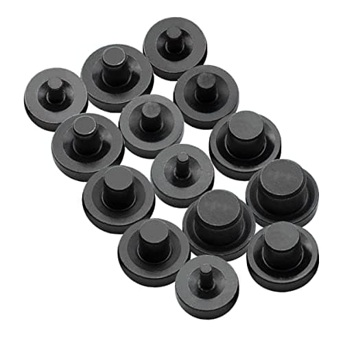 SANATO 14 Pcs Steel Double Flares Tool Black Adapters,Suit For 3/16, 1/4, 5/16, 3/8, 7/16, 1/2, 5/8 OD Tubing Expander Connector