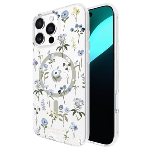 kate spade new york iPhone 16 Pro Max Case - Compatible with MagSafe - Designer Phone Case - Precious Bloom