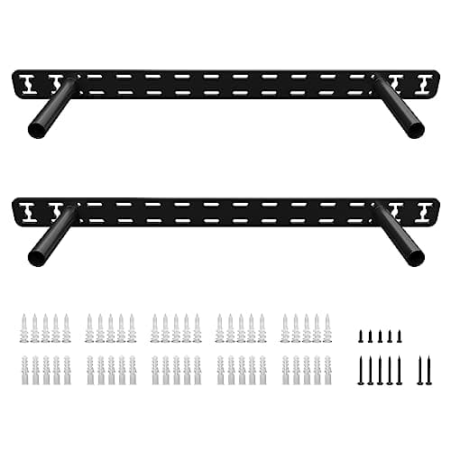 2pcs Floating Shelf Bracket Heavy Duty Hidden Metal Brackets for Shelf,Invisible Shelves Hardware Without Jig (16" x 6" x 1.5" Without Tools)