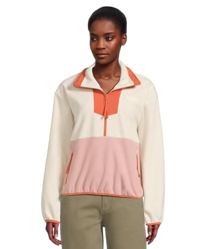 Columbia, Womens, Sequoia Grove™ 1/2 Zip Fleece, Chalk/Eraser Pink/Tuscan, Large