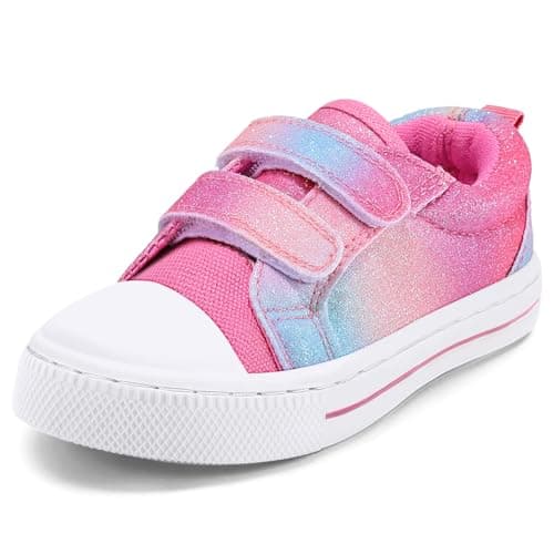 K KomForme Toddler Shoe Girl Sneaker,Pink Gradient,Size 5 Toddler
