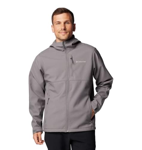 Columbia Men's Ascender II Hooded Softshell Jacket, City Grey, Large