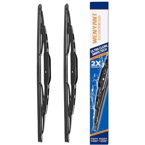 Wenyant 13"+13" Windshield Wipers, Front Wiper Blades 2 Pack Replacement