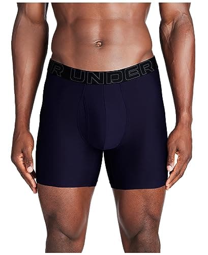 Under Armour Men's Performance Tech Boxerjock Brief Underwear, 6" Inseam, 1-Pack, Midnight Navy Solid, X-Small