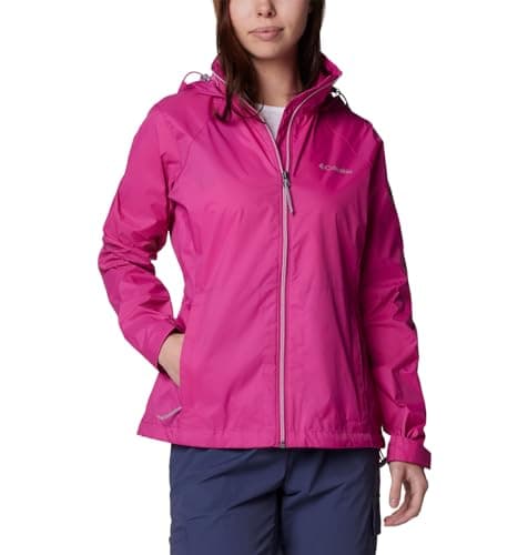 Columbia Womens Switchback IV Rain Jacket, Fuchsia, X-Large