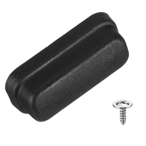Quvvarly Luggage Replacement Pads with Self-Tapping Screws, Plastic Luggage Feet Stud for Hard Shell Suitcase (Black)(1.65x0.75x0.51 Inch)
