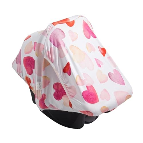 Baby Car Seat Canopy Cover, Breathable Sun Shade, Full Privacy for Newborns & Infants, Universal Fit for Boys & Girls