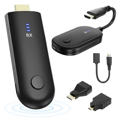 4K Wireless HDMI Transmitter and Receiver Kit, vioreay Point-to-Point Pre-Paired No WiFi, 200m(50m Through Walls) 2160p/1080p @30Hz, Plug & Play Extender for PC/PS5/TV/Projector
