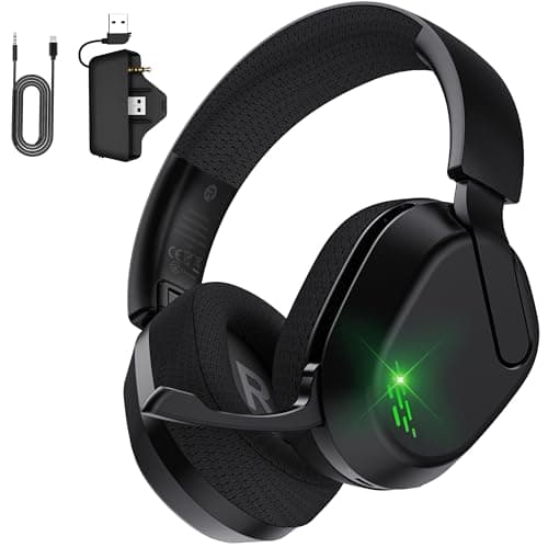 Gvyugke Wireless Gaming Headset for Xbox Series X/S, Xbox One, PS5 - Black