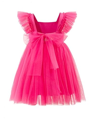 Tutu.kk Little Girls Vintage Party Dress A-Line Tulle Flower Girl Dresses