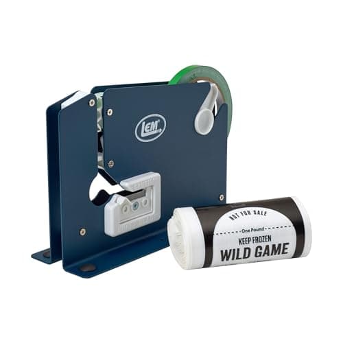 LEM Products Ground Meat Packaging System, Sealer Machine, Tape, Meat Bags