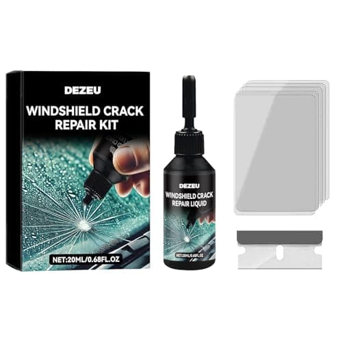 DEZEU Windshield Crack Repair Kit,2026 Latest Upgraded Windshield Chip Repair Kit,5MinQuick-Glass Repair Liquid,Long-Lasting for Windshields, Mirrors,All Crack Types 0.68 FL OZ.