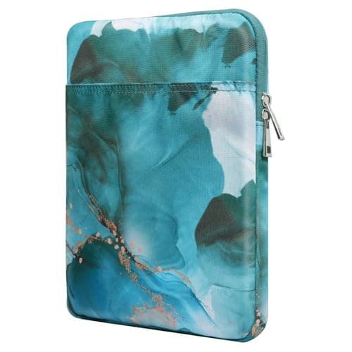 TiMOVO 9-11" Tablet Sleeve Bag, Cloud Peacock Blu