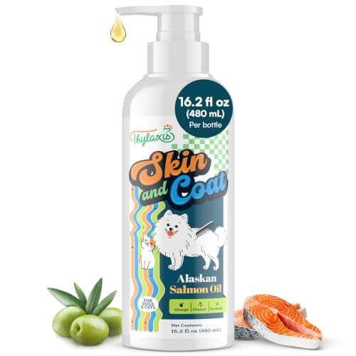 Fish Oil for Dogs, Salmon Oil for Cats & Dogs with Omega 3