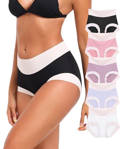 ANLIQI Modal Underwear Women Boyshort Panties for Women Pack Breathable Full Coverage Workout Briefs Comfy Soft Smooth Ladies Gym Sports Undies(5A,2XL)