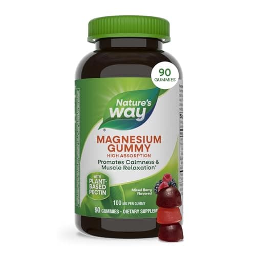 Nature’s Way Magnesium Gummies, 100 mg Magnesium per Gummy, 90 ct