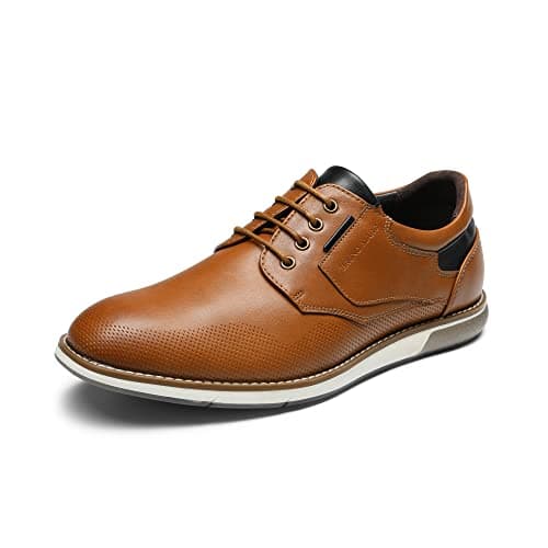 Bruno Marc Men's Casual Dress Shoes,Size 8W,Brown,SBOX2336MWIDE
