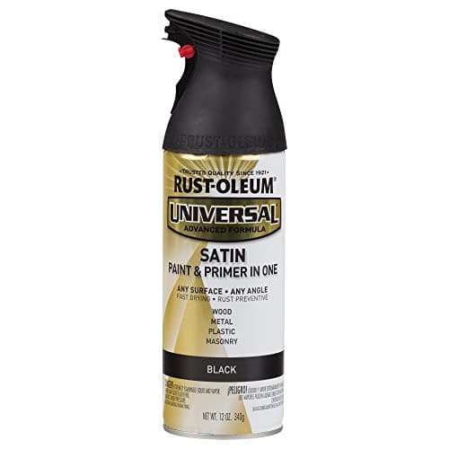 Rust-Oleum Universal All Surface Spray Paint, Satin Black