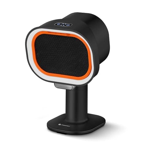 Portable Range Hood - 4-Speed Adjustable Exhaust Fan with Telescoping Height & 40° Tilt Low Noise 52dB, Large-Caliber Aluminum Filter + Oil Cup & 10 Carbon Cotton Filters for Indoor BBQ/Hot Pot/RV