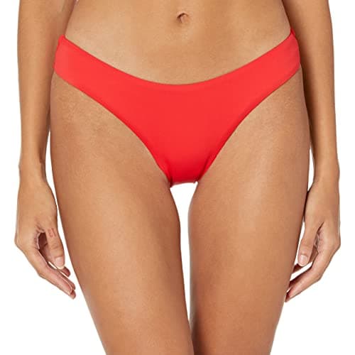La Blanca Women's Island Goddess Solid Hipster Swimsuit Bottom Cherry