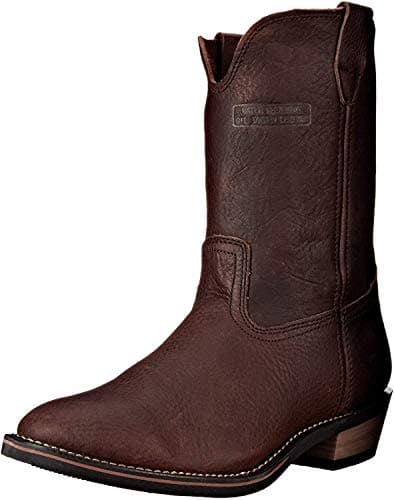 Ad Tec mens Cowboy Ranch Wellington Work Boots, Black, 10 US