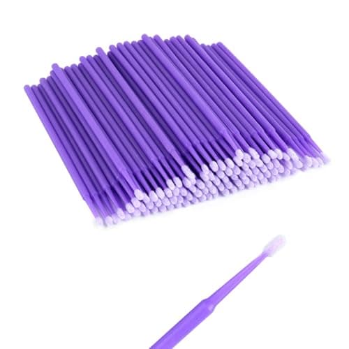 100PCS Car Touch Up Paint Brushes,Single-Use Micro Brushes for Refinishing Car Detail Paint Tiny Paint Brushes Scratches,Practical Car Accessories Micro Paint Brushes for Paint Chip Repair
