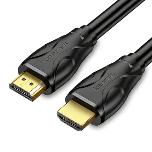 kanmis 8K HDMI Cable 10ft, High Speed Hdmi 2.1 Cables 8K@60Hz 4K@120hz, Ultra High Speed Gold Plated Connectors hdmi Cord, Compatible with PlayStation Arc PS3 PS4 PC HDTV