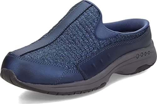 Easy Spirit Traveltime Mule Womens Slip On 7 2AN US NavyGlitter