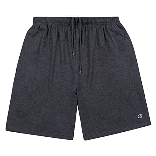 Champion Shorts for Men Big and Tall – Athletic Mens Jersey Shorts with Pockets Charcoal Heather