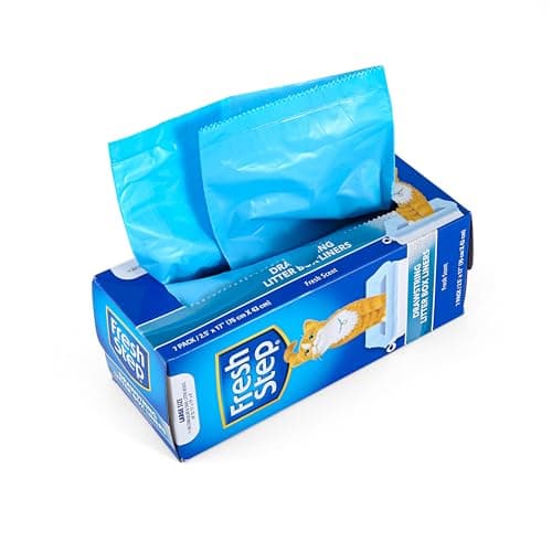 Fresh Step Drawstring Cat Litter Box Liners, Scented, 2.5 ft x 17 in, 7 Ct